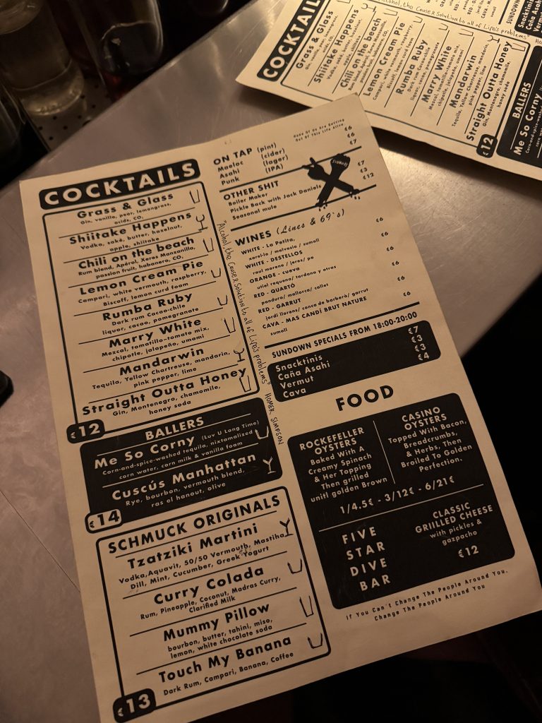 Barcelona, Spain Travel - Two Schmucks Cocktail Bar